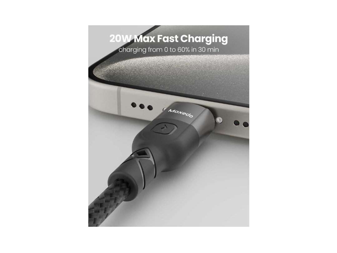 Moxedo 2 in 1 60W PD Interchangeable Cable USB-A/USB-C to USB-C 1.2m Braided Nylon Cable for All USB-C Devices - Black Moxedo 2 in 1 60W PD Interchangeable Cable USB-A/USB-C to USB-C 1.2m Braided Nylon Cable for All USB-C Devices - Black